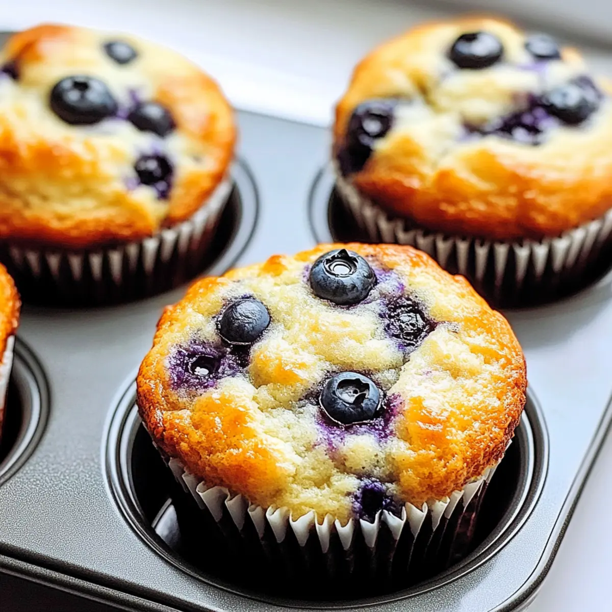 Blueberry Cottage Cheese Muffins