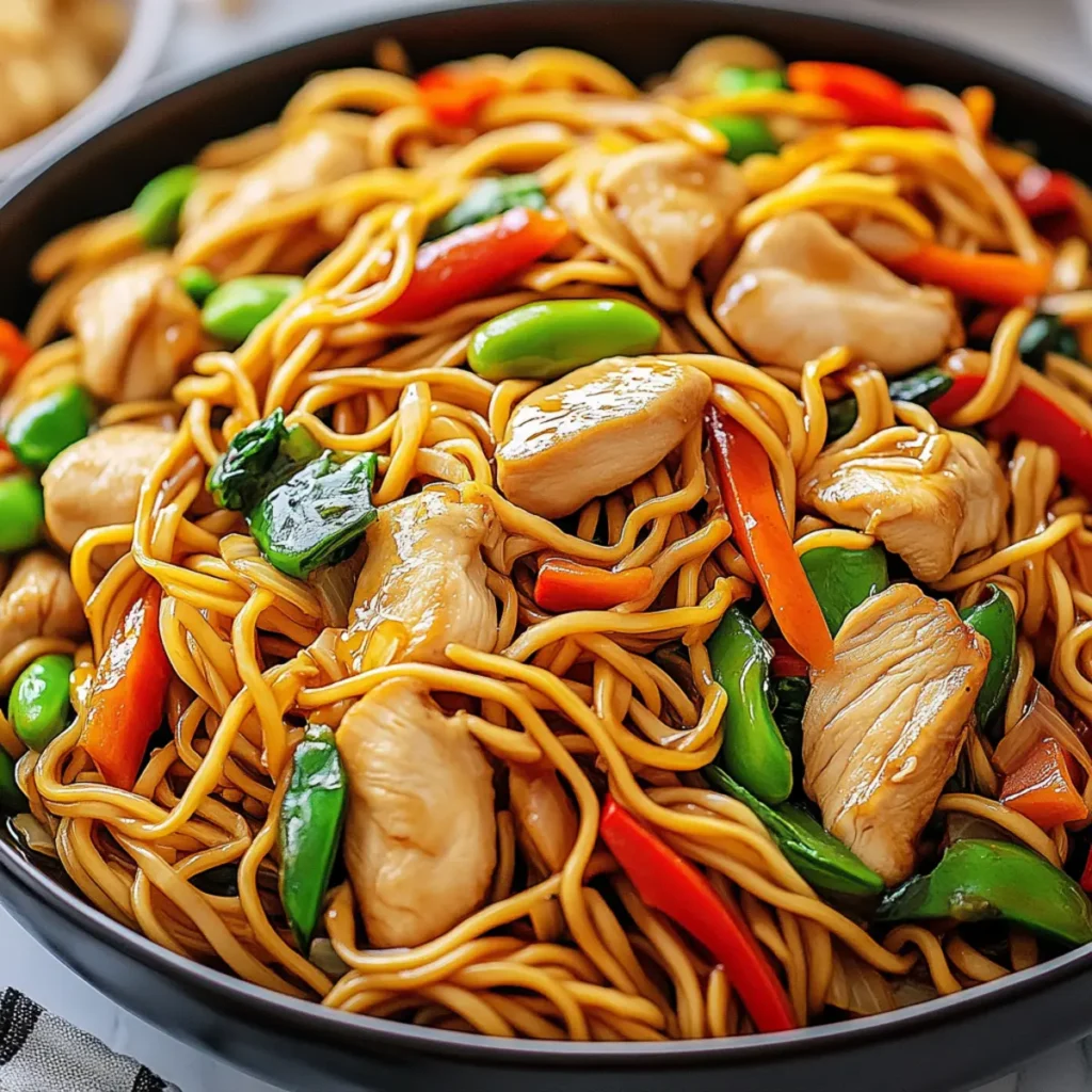 Easy Chicken Lo Mein Stir Fry