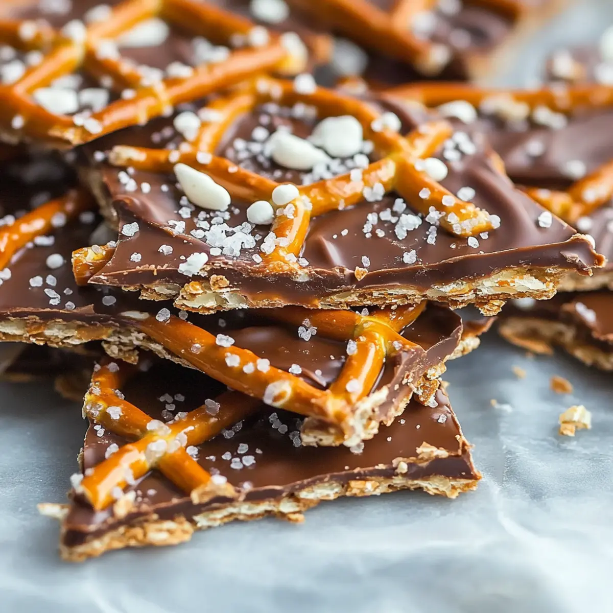The Best Salted Caramel Pretzel Bark