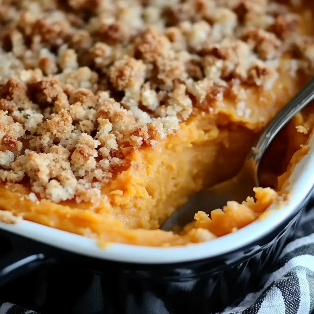 Sweet Potato Casserole with Streusel Topping