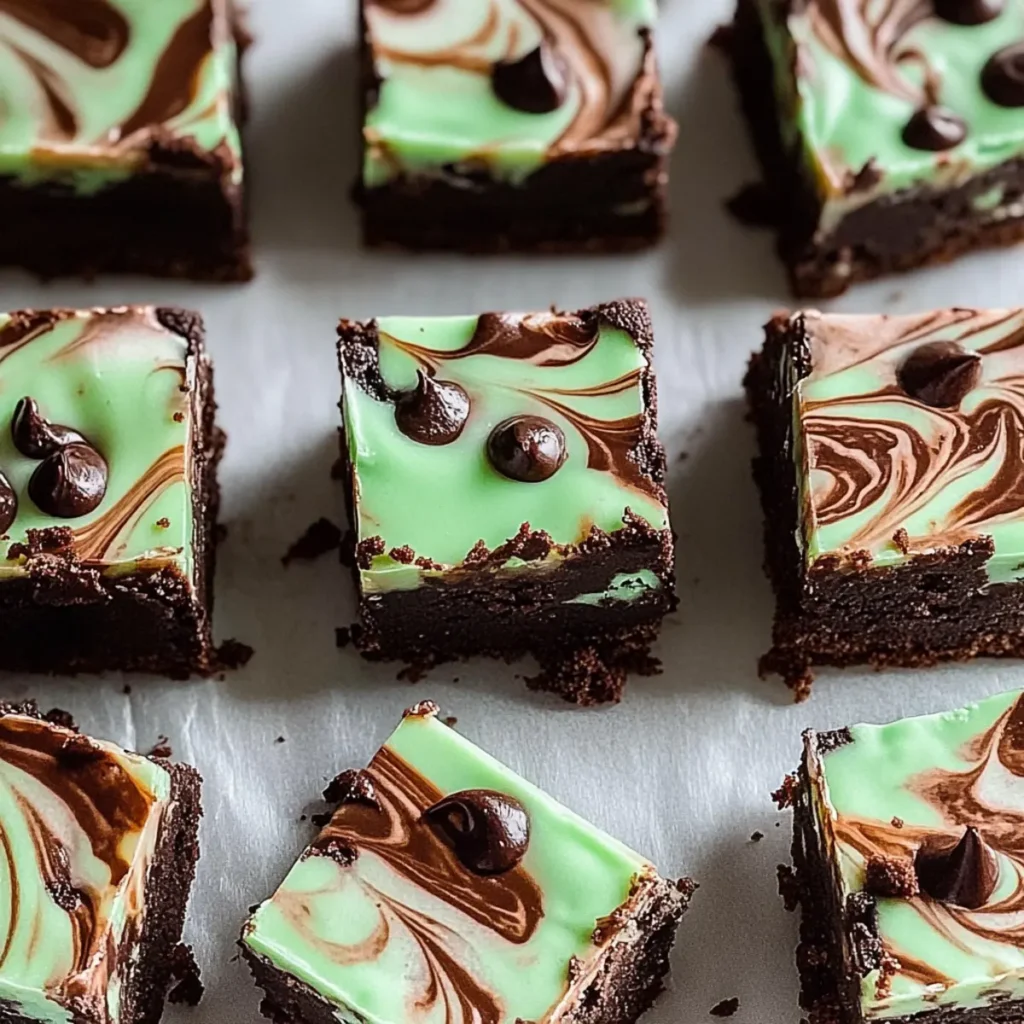Indulgent Mint Brownie Swirl Fudge Recipe with Cheesecake Layer
