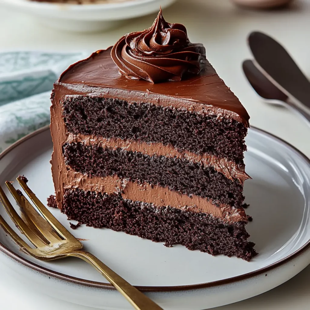 Double Chocolate Layer Cake