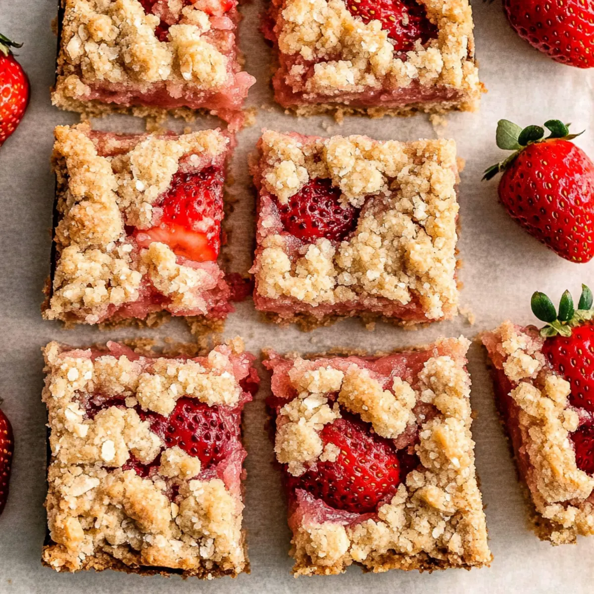 Strawberry Crumble Bars