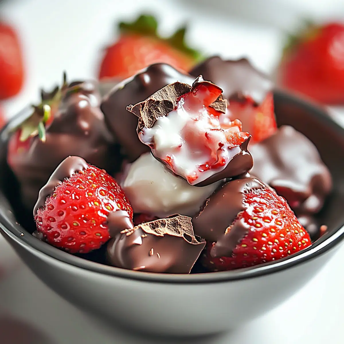 Chocolate Strawberry Yogurt Clusters