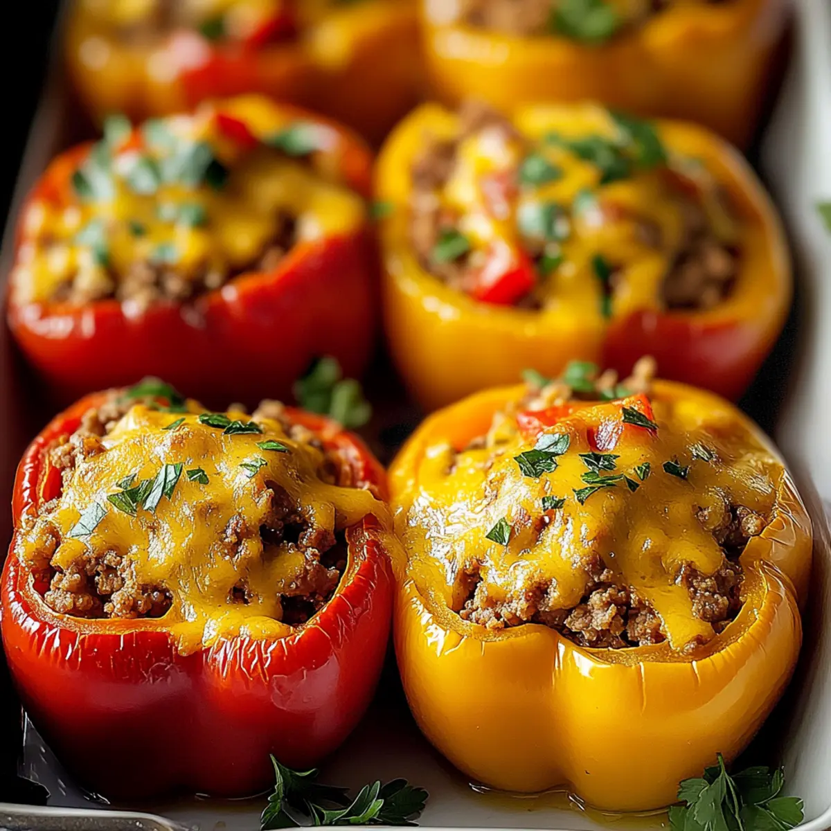Ground Turkey Stuffed Peppers