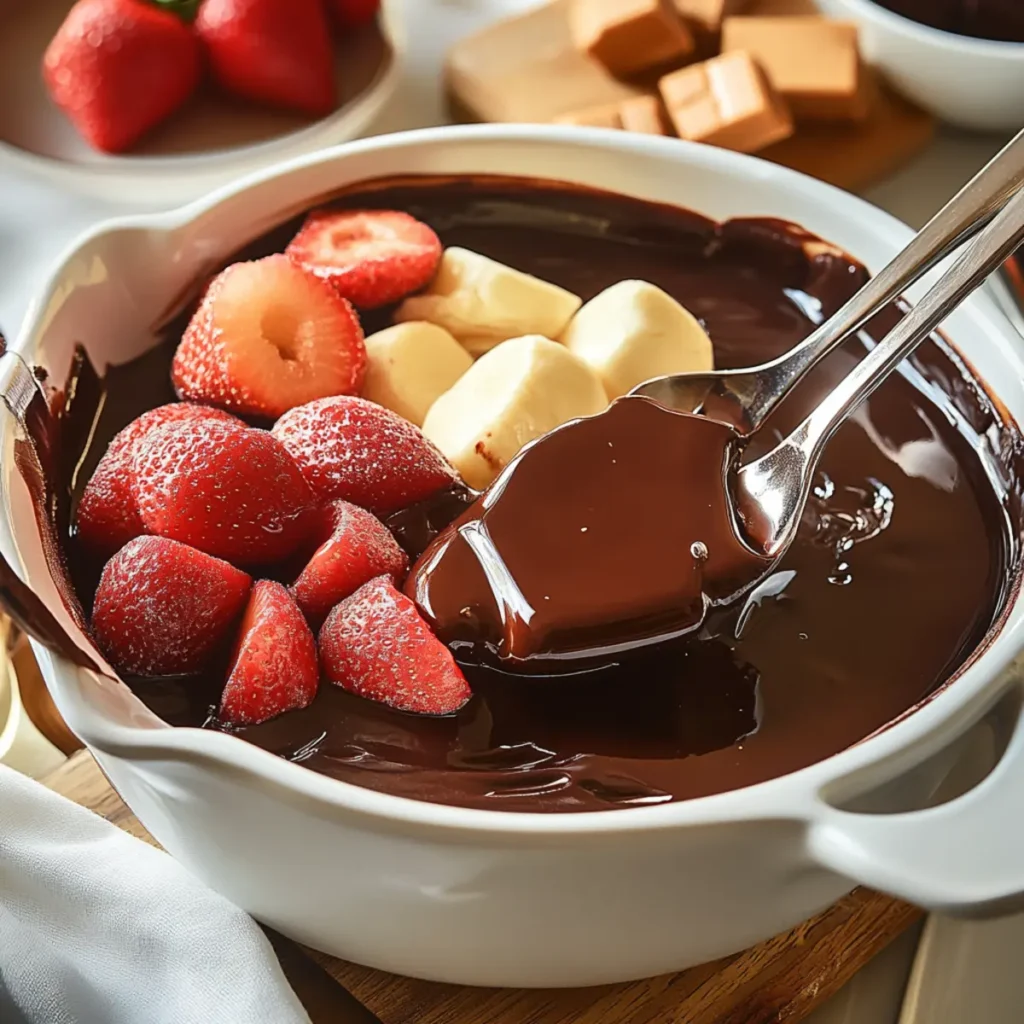 Chocolate Fondue at Home
