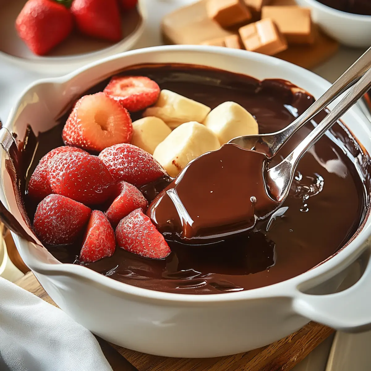 Chocolate Fondue at Home