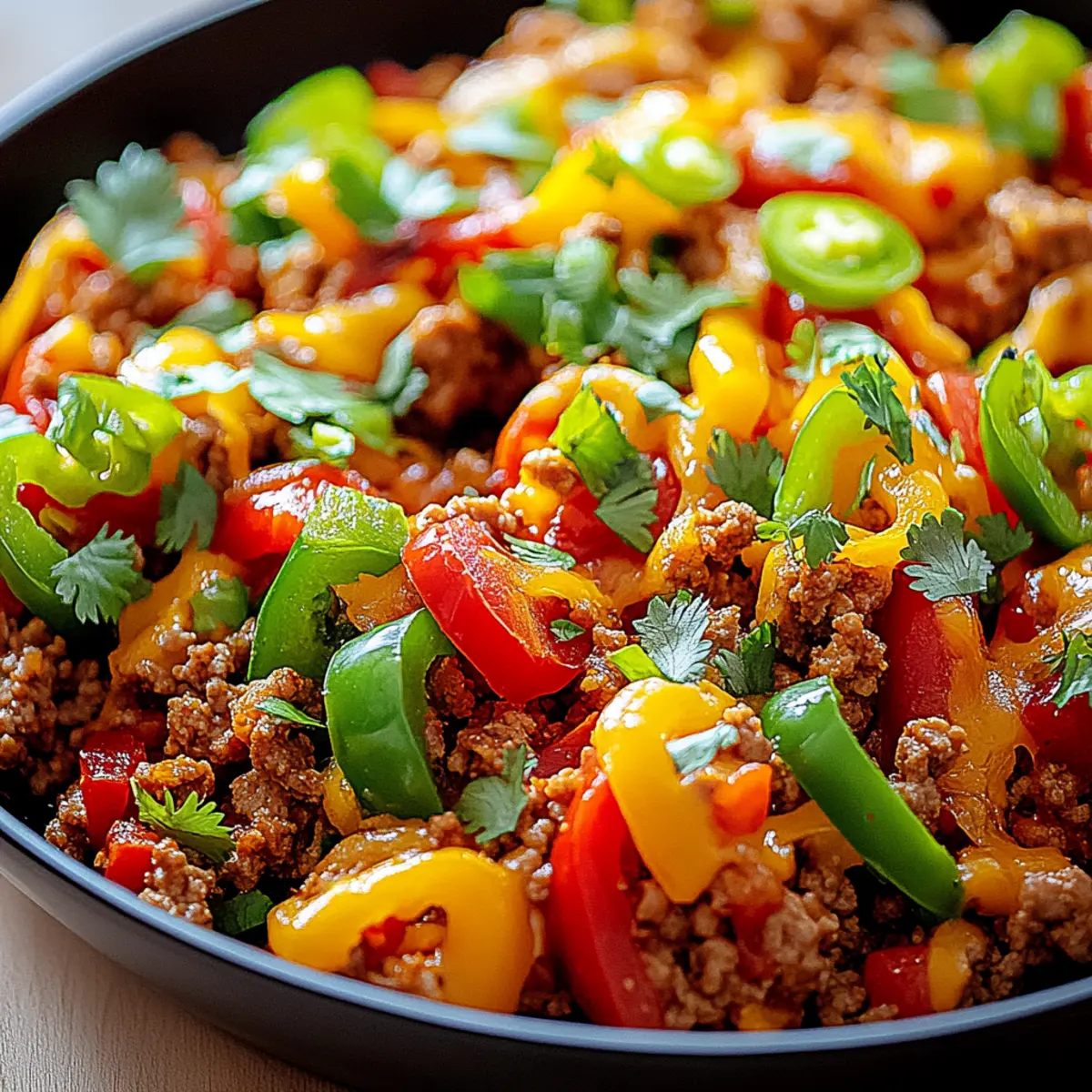 Ground Turkey and Peppers