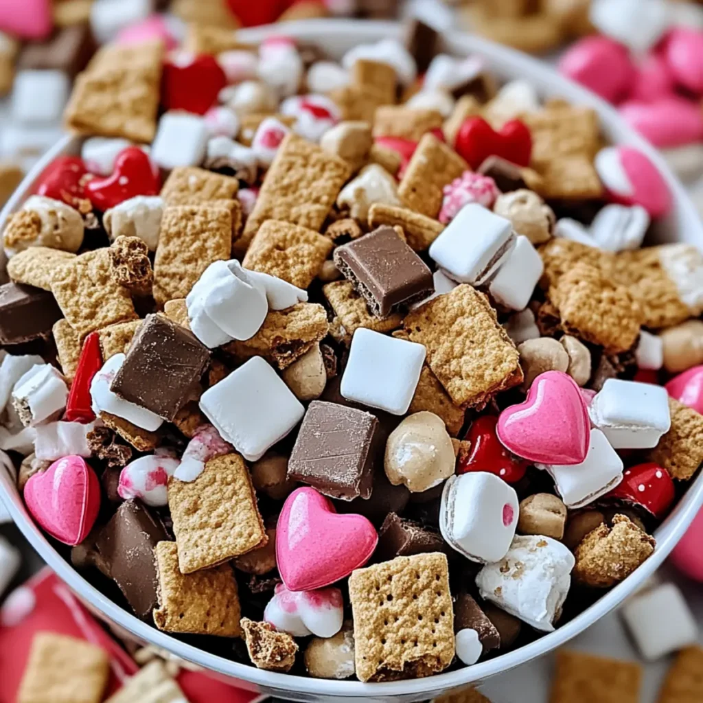 Valentine S’mores Snack Mix