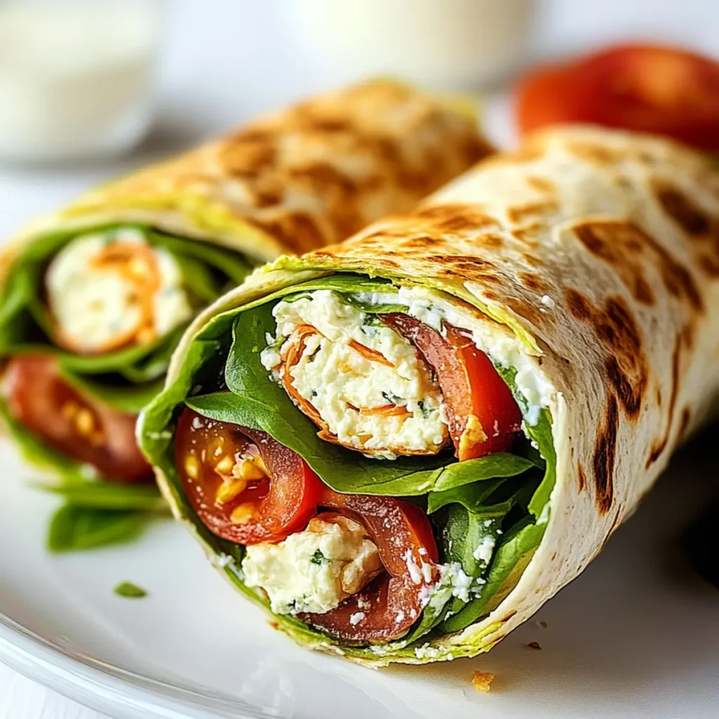 High Protein Cottage Cheese Wraps