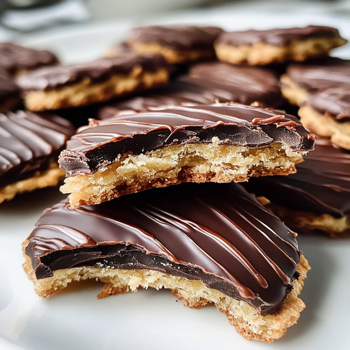 Danish Chocolate Dipped Biscuits