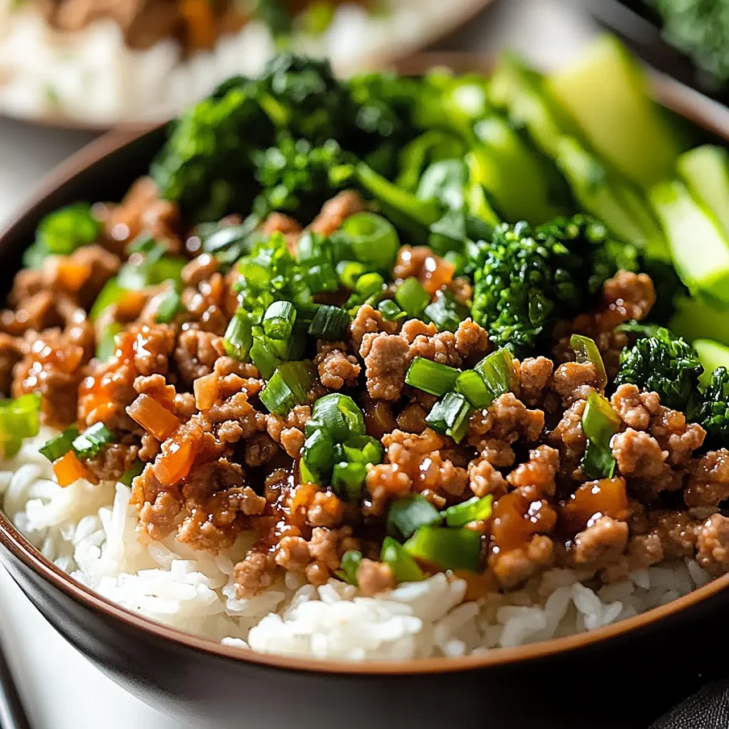 Ground Turkey Teriyaki Bowl
