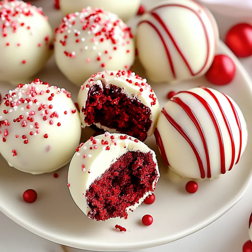 No Bake Red Velvet Cake Balls