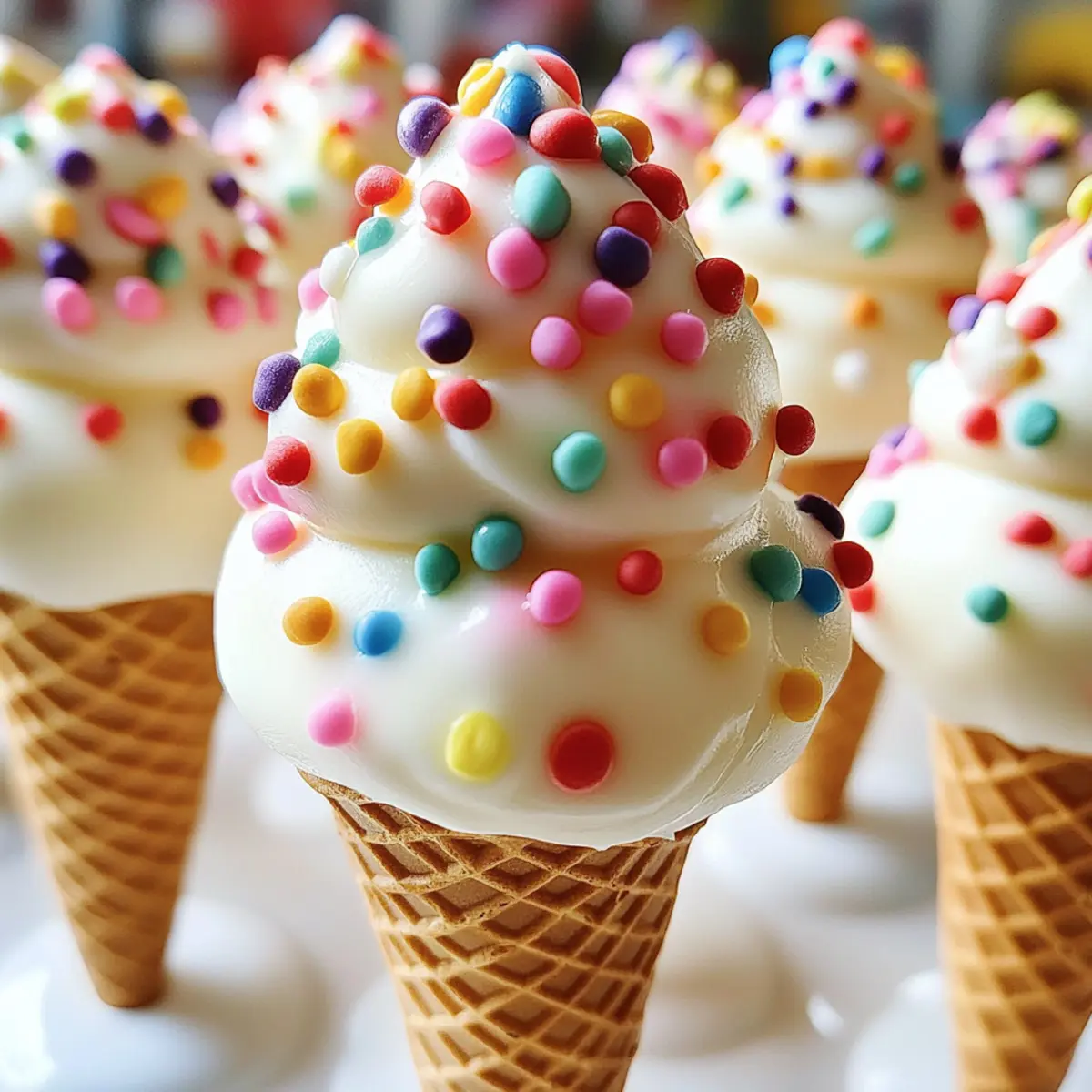 Ice Cream Cone Cake Pops