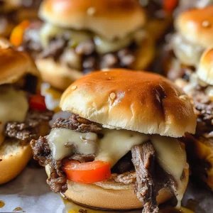 Philly Cheesesteak Sliders