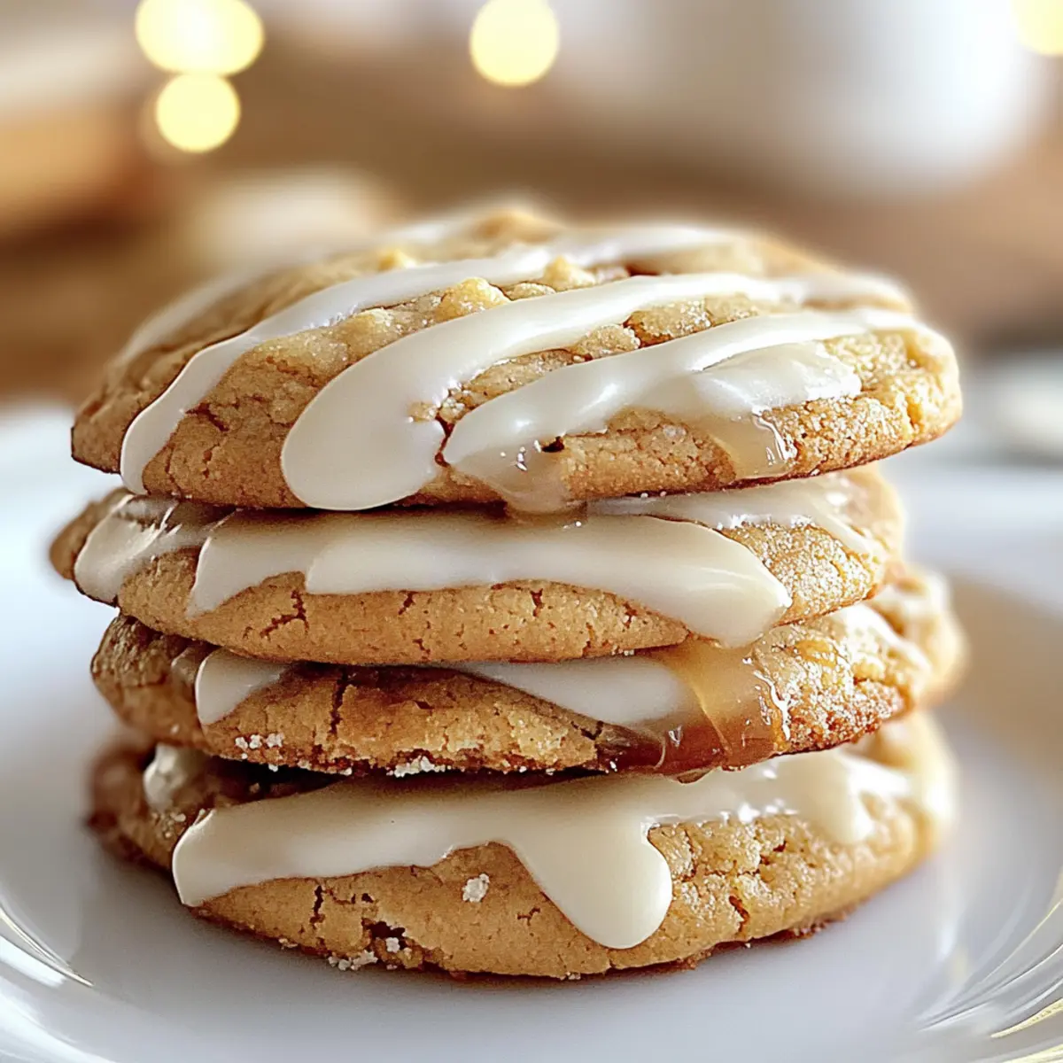White Chicken Dipped Chewy Maple Cookies
