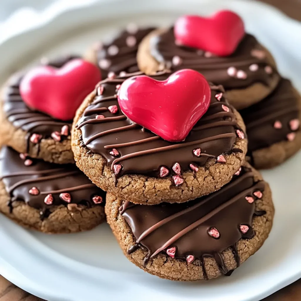 Valentine Chocolate Candy Cookies