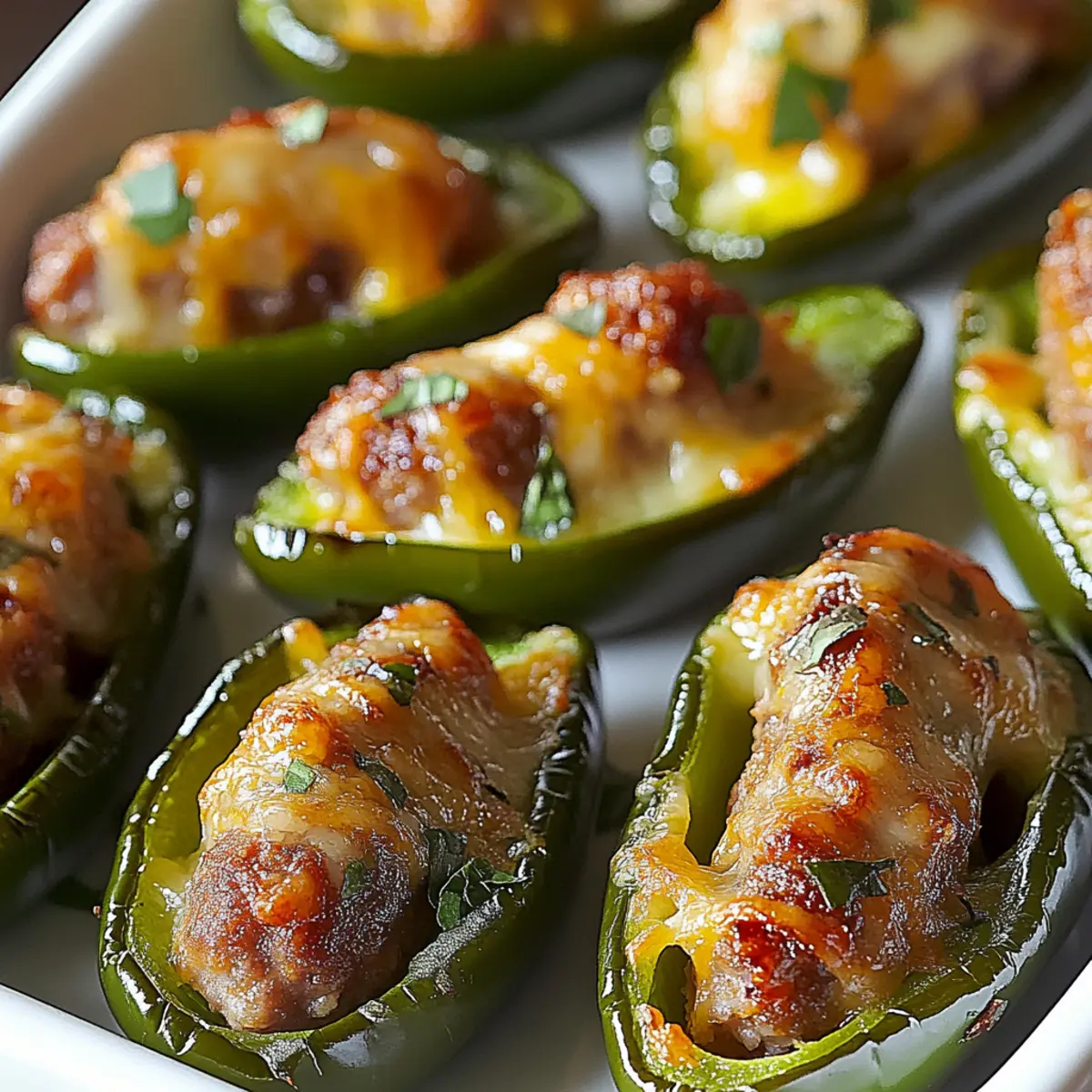 Super Bowl Sausage Stuffed Jalapeños (Spicy Game Day Bites)