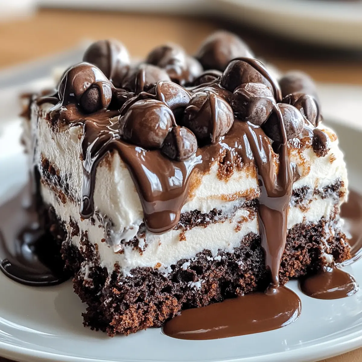 Hot Cocoa Poke Cake