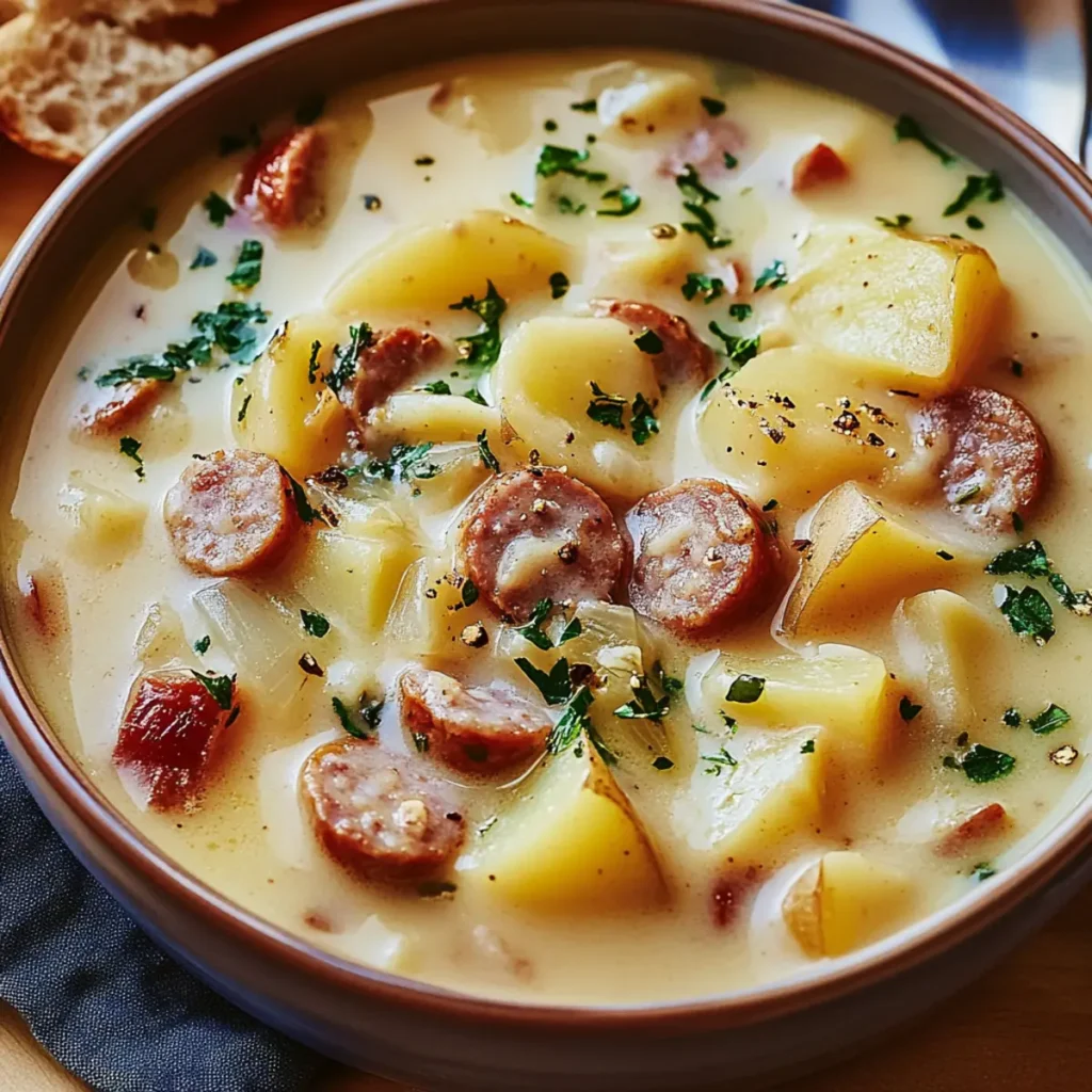 Cheesy Sausage Potato Soup