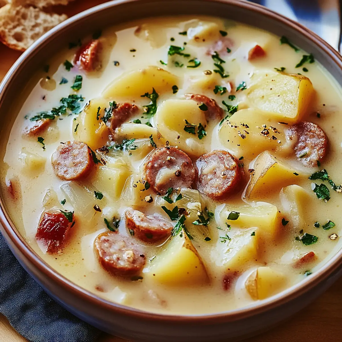 Cheesy Sausage Potato Soup