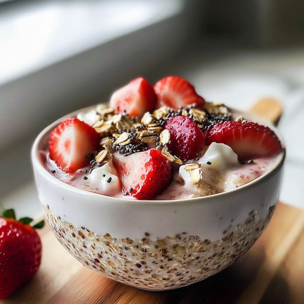 Strawberry Overnight Oats