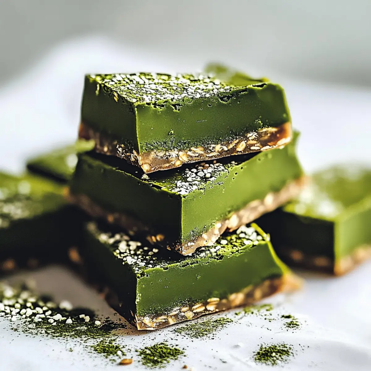 St Patrick's Day No-Bake Matcha Protein Bars