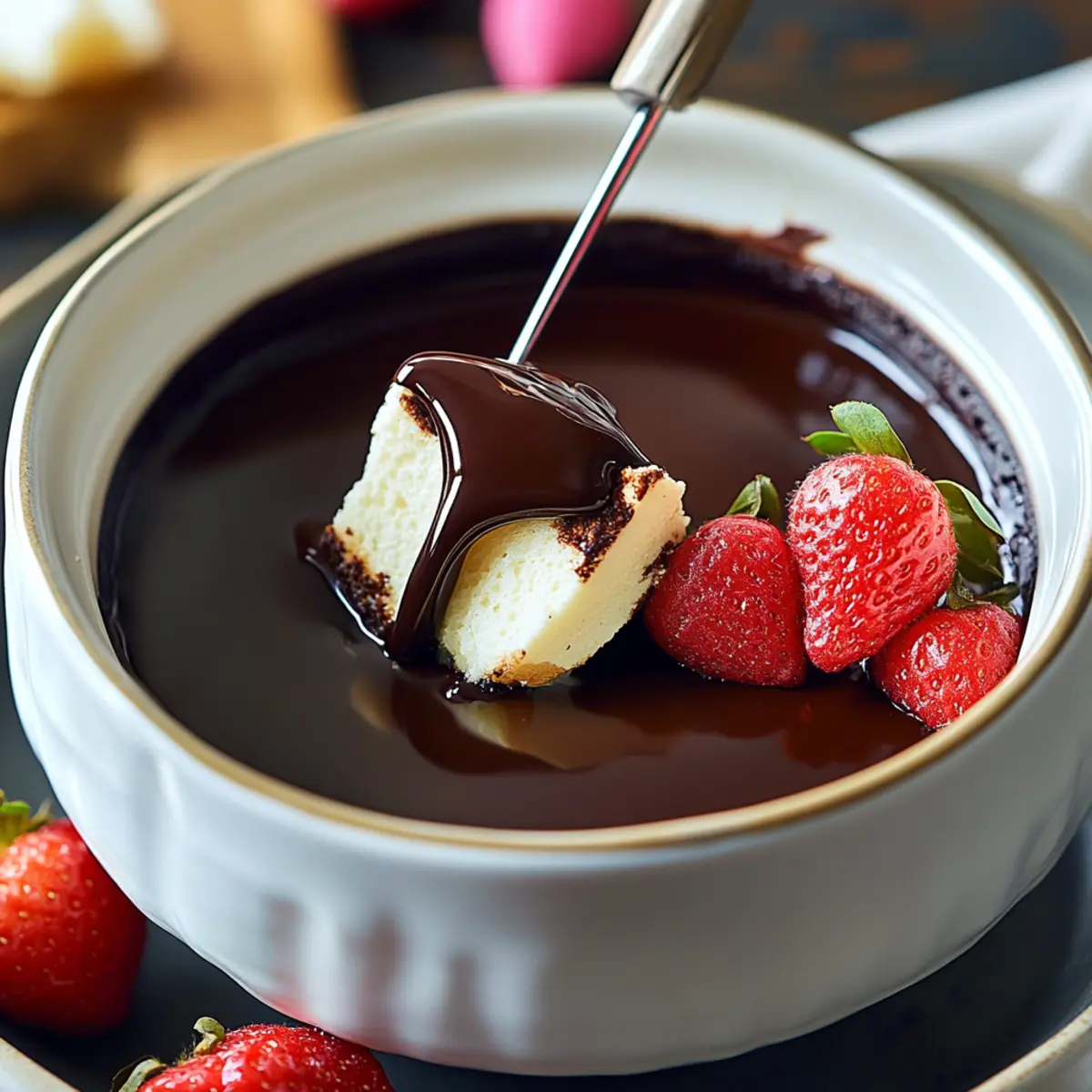 VALENTINE’S DAY Chocolate Fondue (Perfect Dessert for Two)