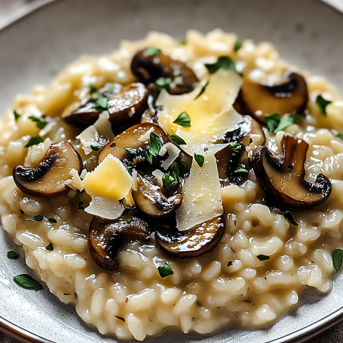 VALENTINE’S DAY Mushroom Risotto (Romantic Dinner for Two)