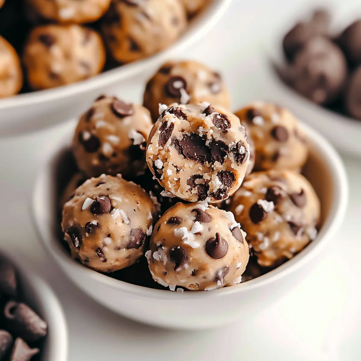 No Bake Chocolate Chip Cookie Balls