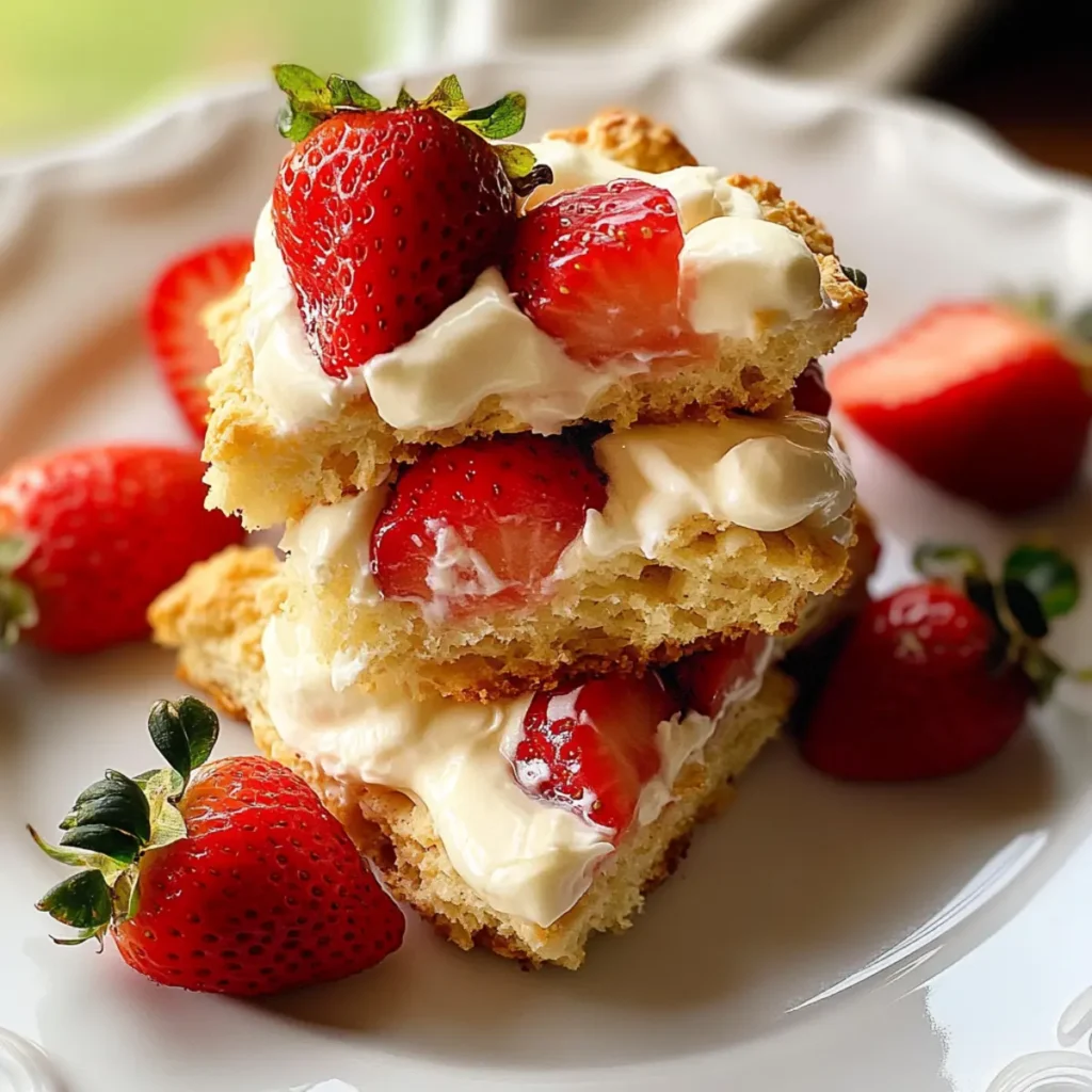Strawberries and Cream Scones
