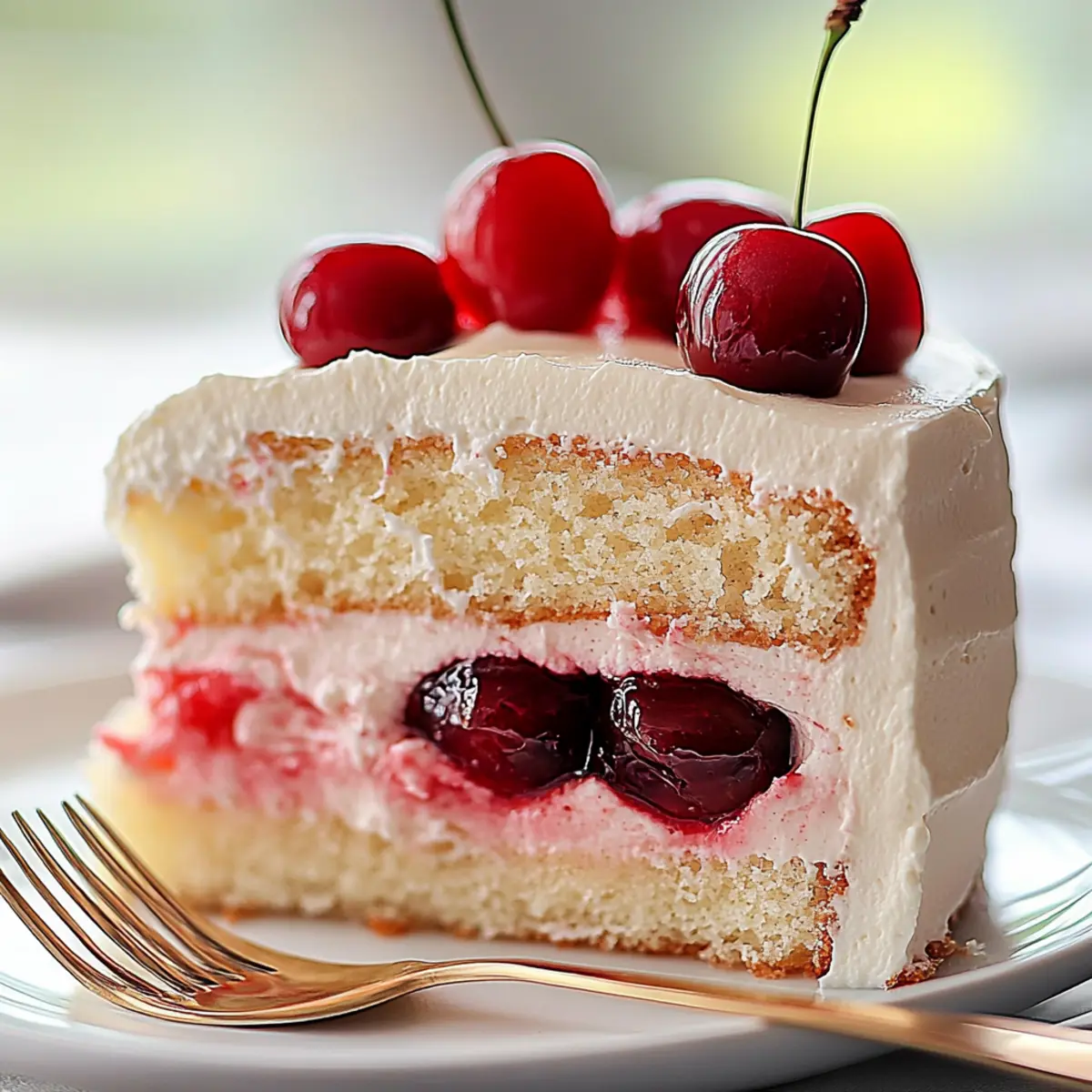 Cherry Sour Cream Cake