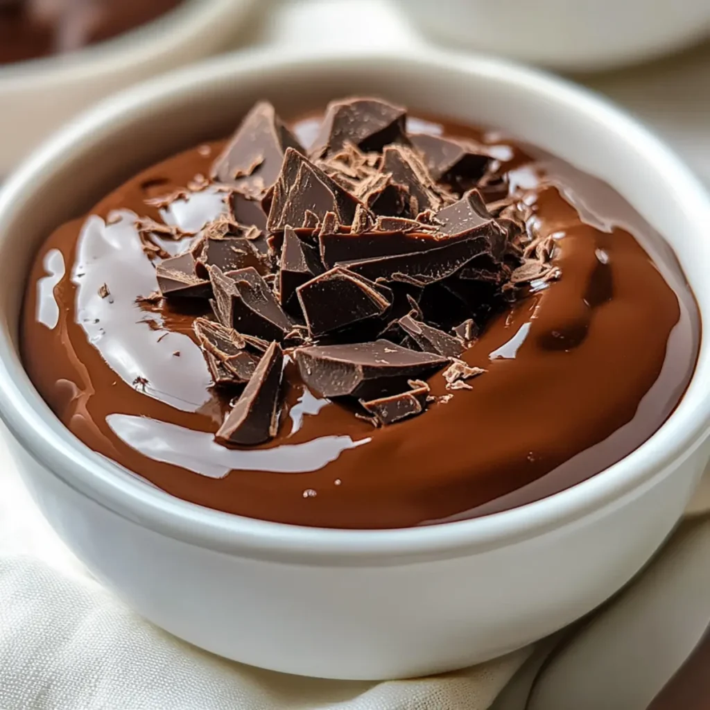 VALENTINE’S DAY Dark Chocolate Pudding (No-Bake Dessert)