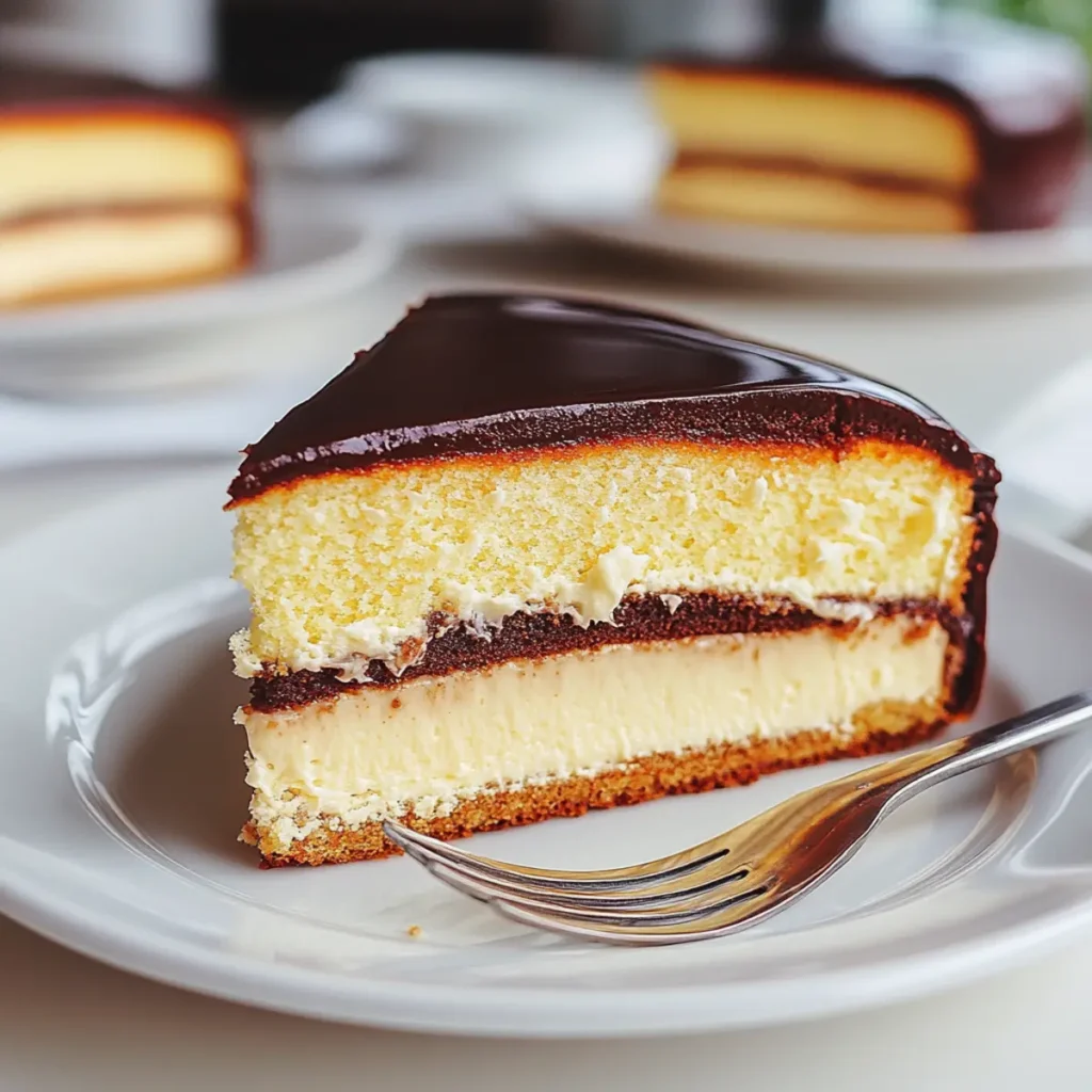 Boston Cream Pie Cake