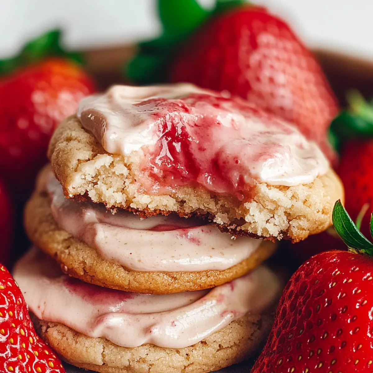 Strawberry Cheesecake Cookies