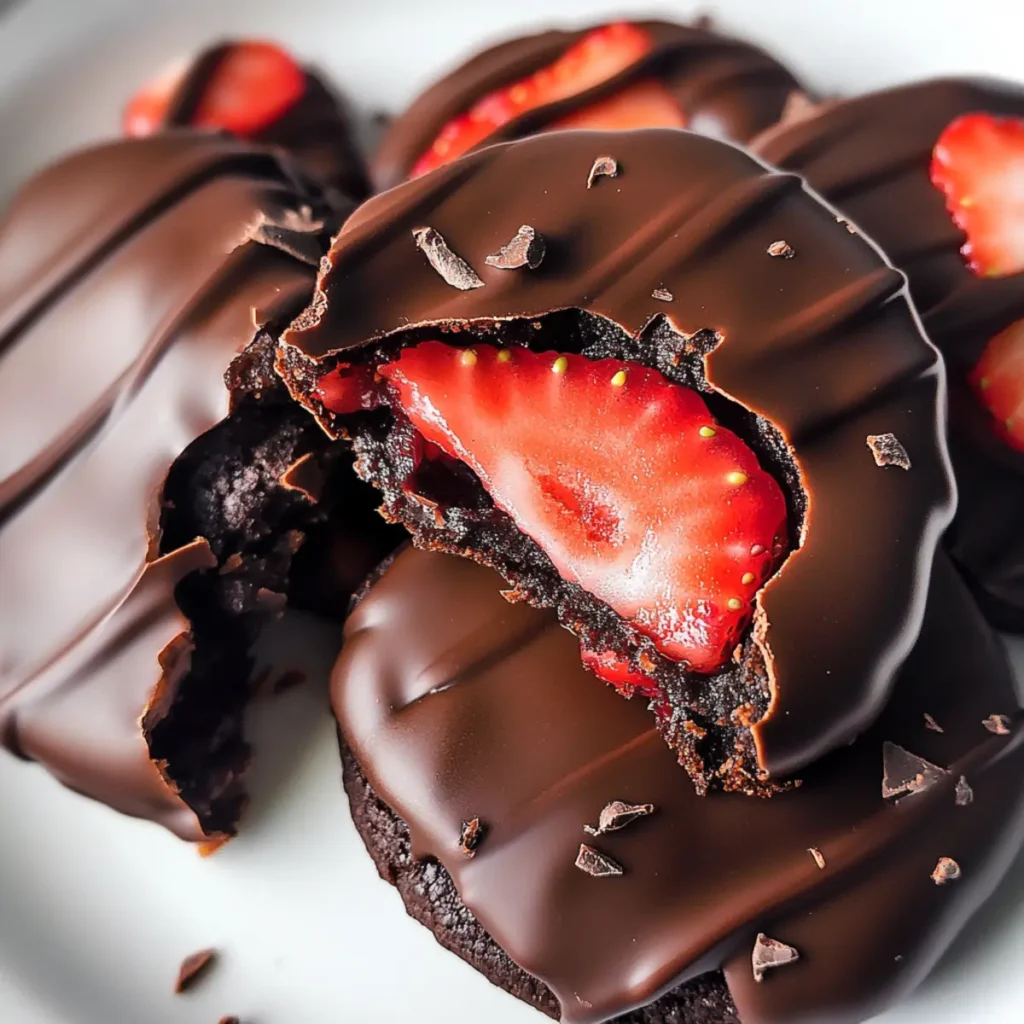 Chocolate Covered Strawberry Cookies