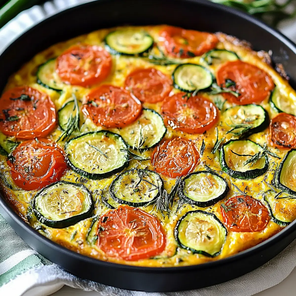 Mother's Day Roasted Tomato and Zucchini Frittata