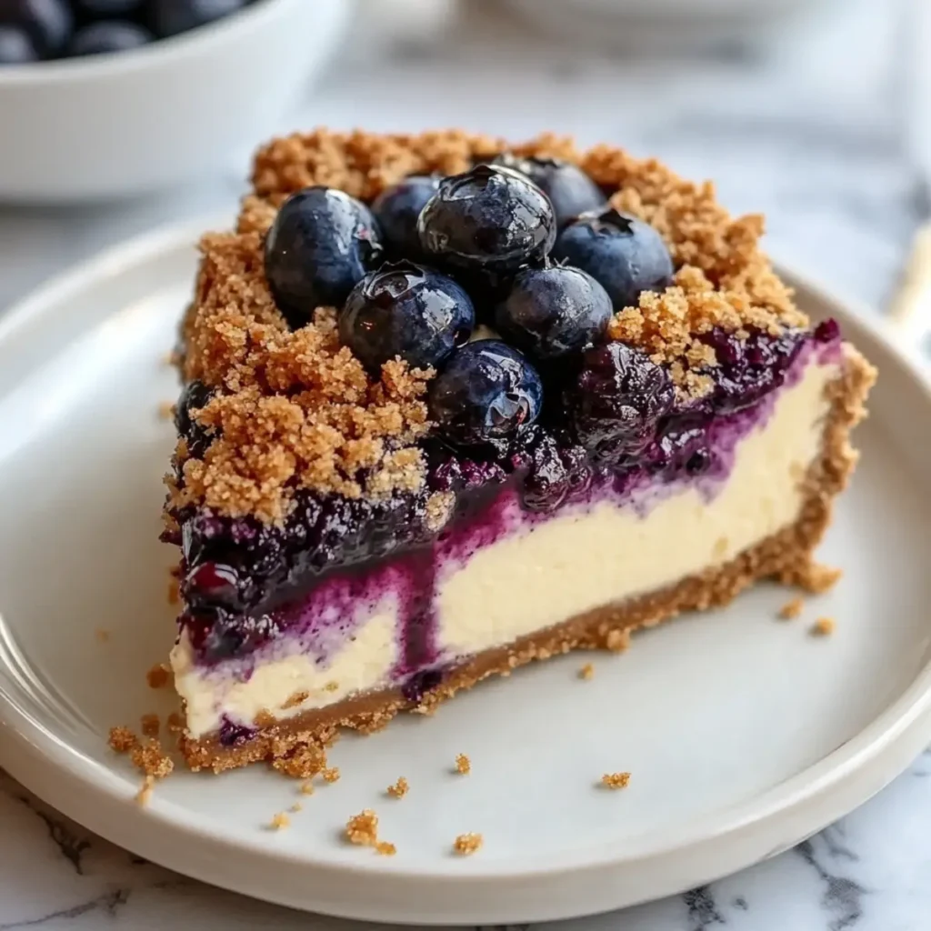 Blueberry Crumble Cheesecake