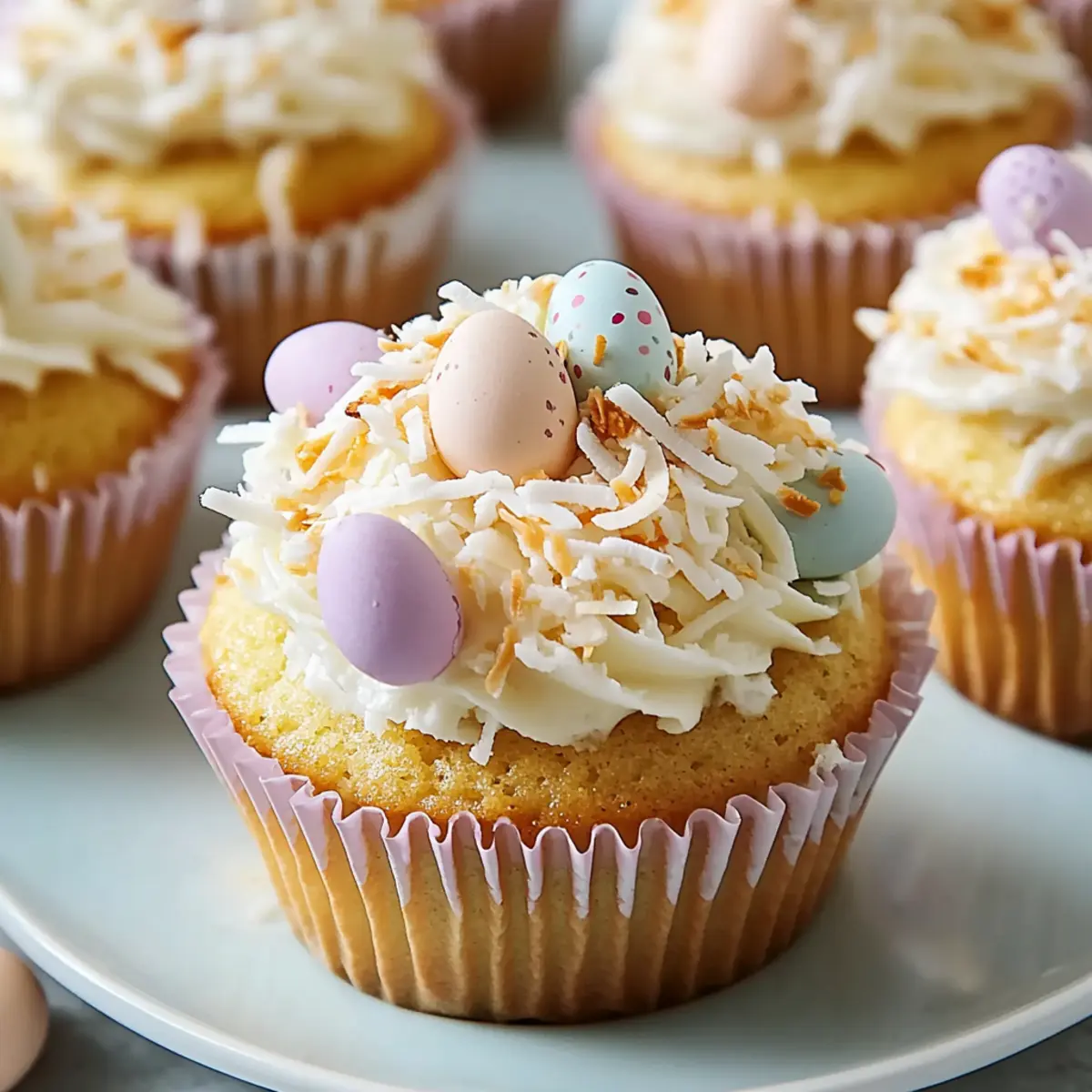 Coconut Easter Cupcakes