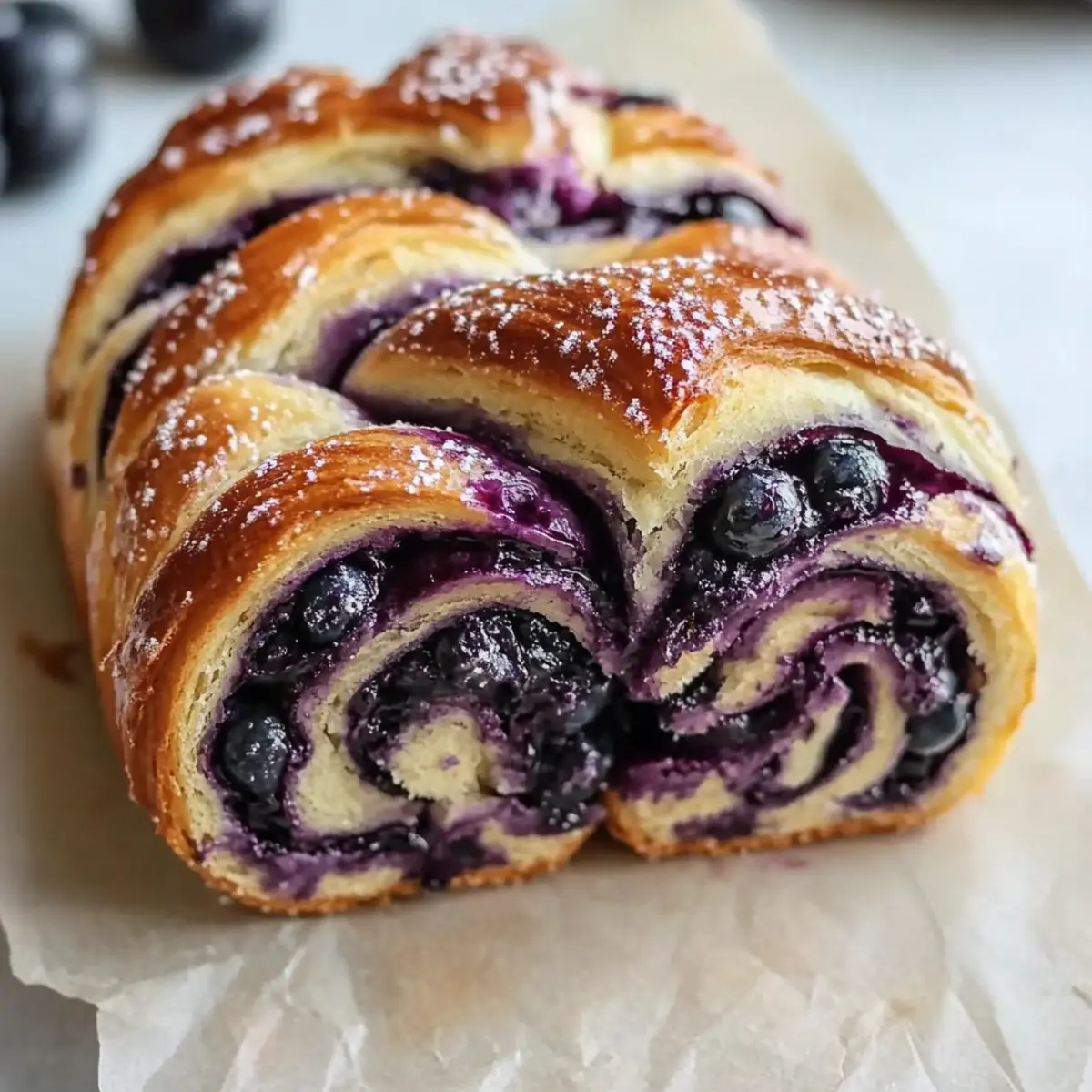 Blueberry Cream Cheese Babka