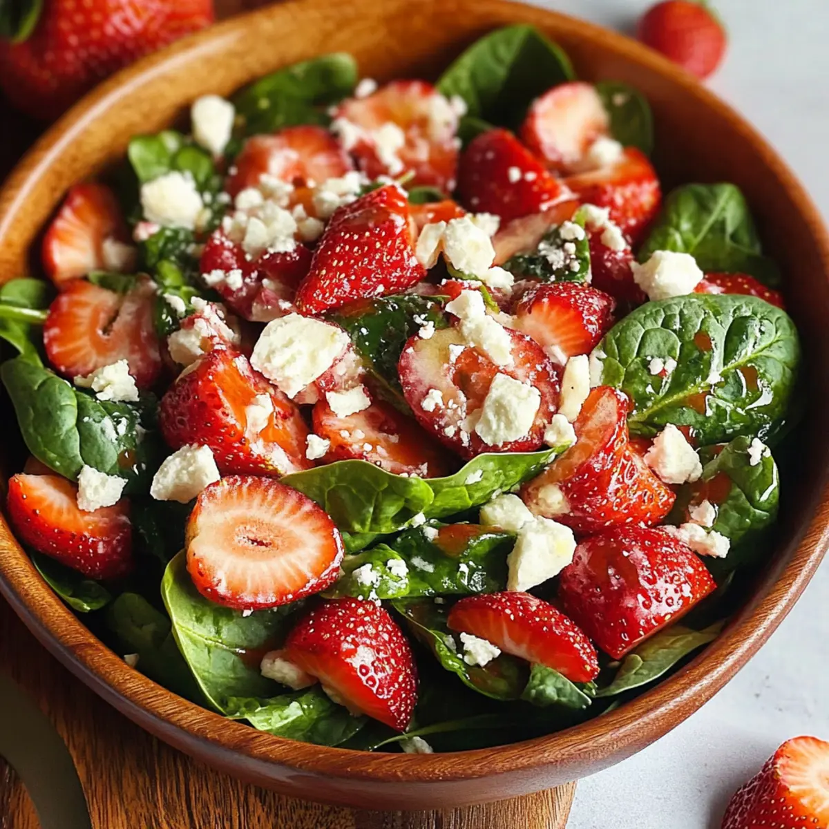 The Best Strawberry Spinach Salad EVER